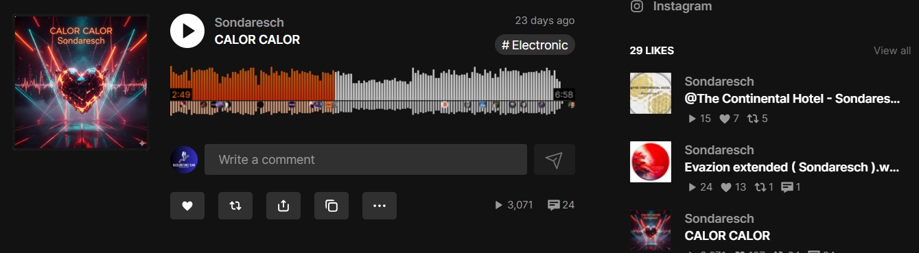 SoundCloud Before Promotion